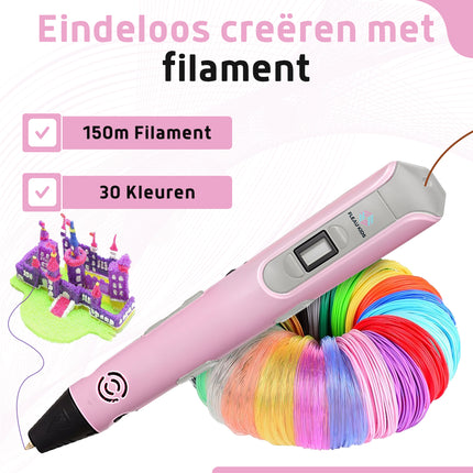 Fleau Kids 3D Pen Starter Package