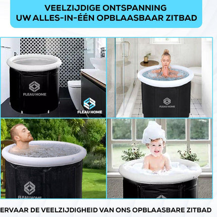 Ijsbad XL - Zitbad met Deksel & Pomp - Fleau Goods