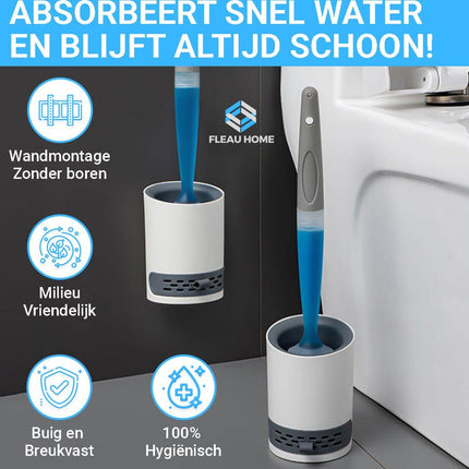 Wc Borstel met Houder & Dispenser - Fleau Goods