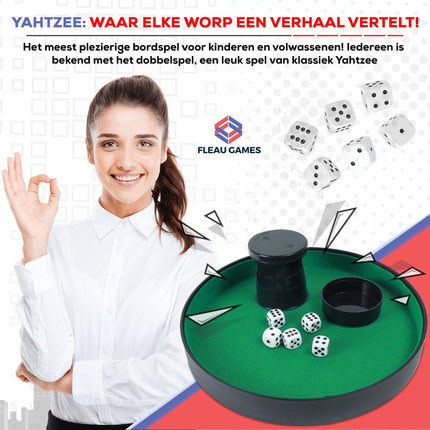 Yahtzee Set met kaarten - Fleau Goods