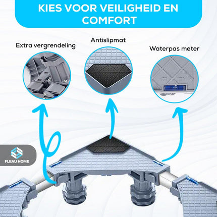 Wasmachine Verhoger XL - Grijs - Fleau Goods