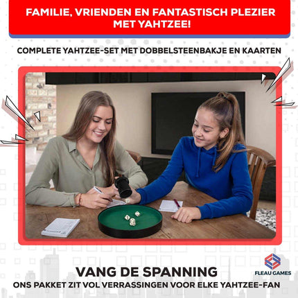 Yahtzee Set met kaarten - Fleau Goods