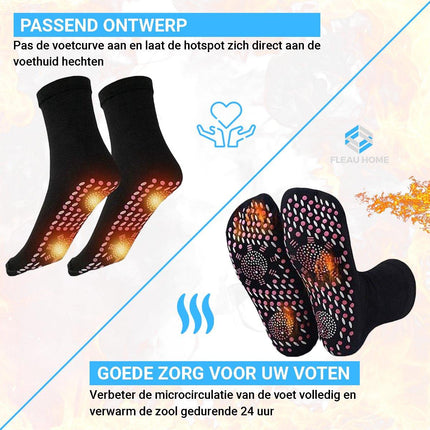 Zelf Verwarmde Sokken - Zwart - Fleau Goods