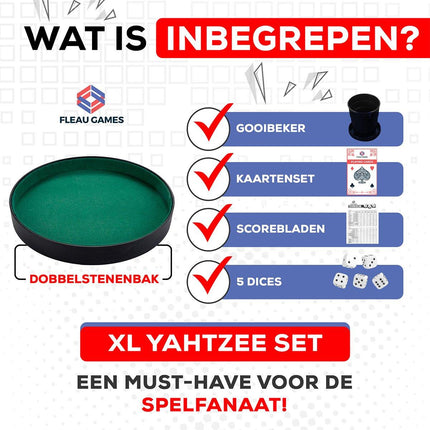 Yahtzee Set met kaarten - Fleau Goods