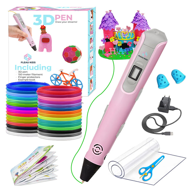 Fleau Kids 3D-Stift Starterpaket Pink XXL