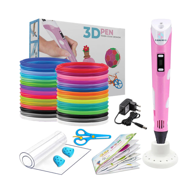 3D Pen Roze XXL - 150m filament - Fleau Goods