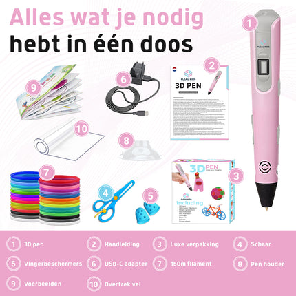 Fleau Kids 3D Pen Starter Package