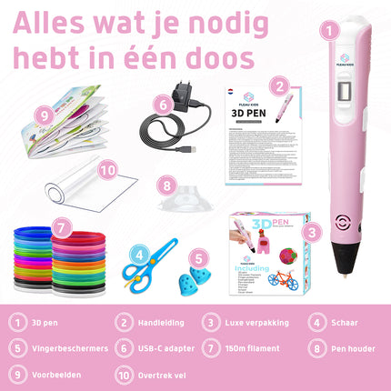 3D Pen Roze XXL - 150m filament