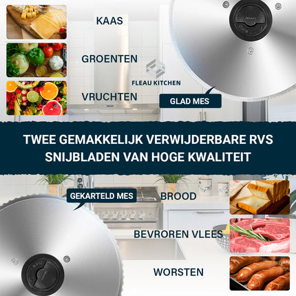 Snijmachine - Inclusief 2x RVS Snijbladen