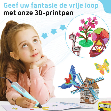 3D pen Blauw XXL - 150m filament