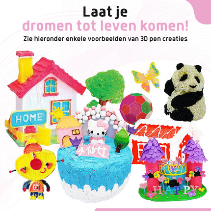 Fleau Kids 3D Pen Starter Package