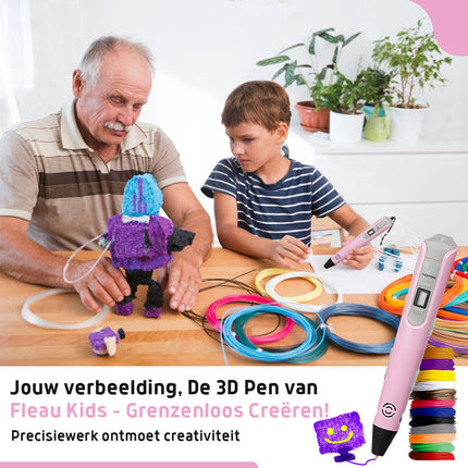 Fleau Kids 3D Pen Starter Package