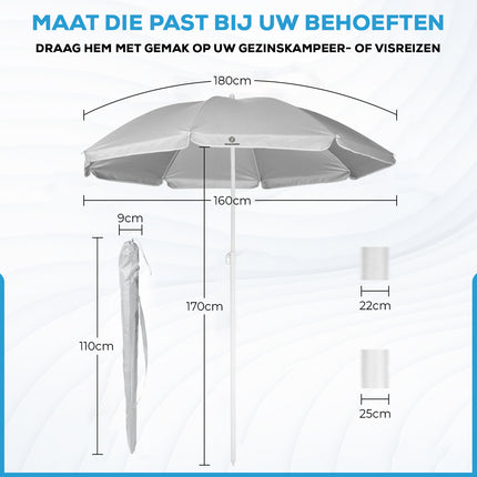 Fleau Goods Luxury Parasol Set 180 cm