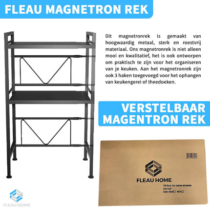 Uitschuifbaar Magnetron rek XL - Fleau Goods