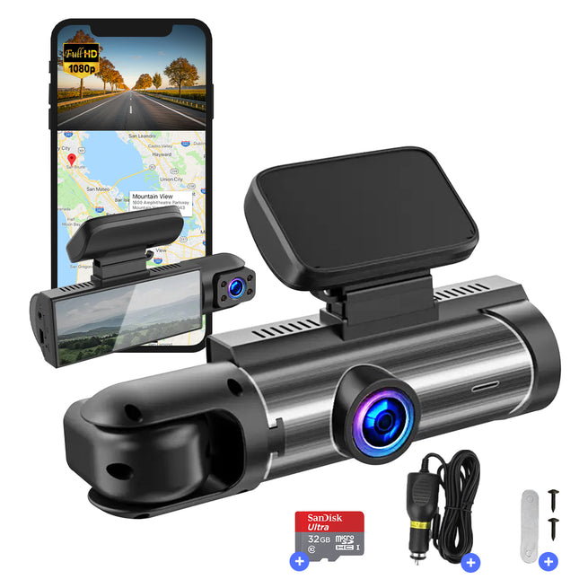 Fleau Tech Dashcam 2 in 1 - Inclusief WIFI & APP