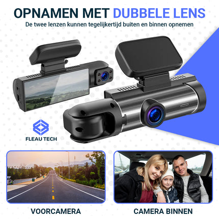 Fleau Tech Dashcam 2 in 1 - Inclusief WIFI & APP