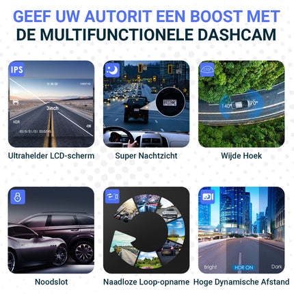 Fleau Tech Dashcam 2 in 1 - Inclusief WIFI & APP