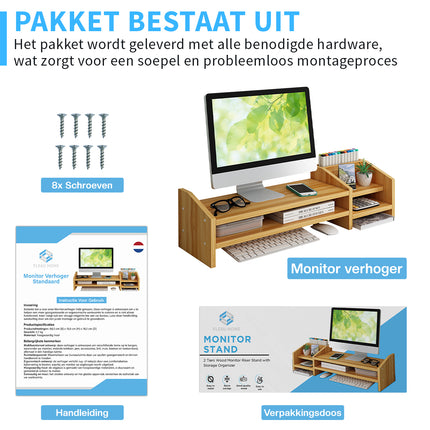 Monitor Verhoger hout