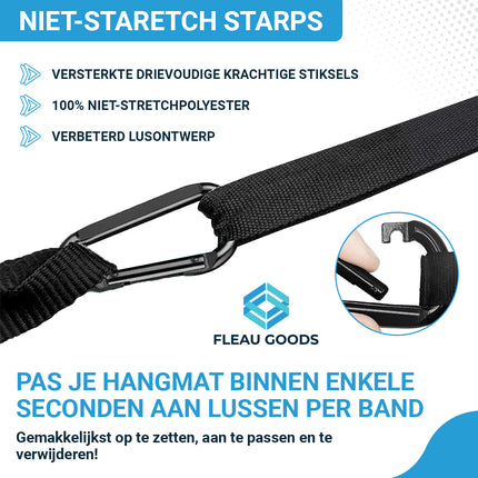 Hangmat met ophang materiaal