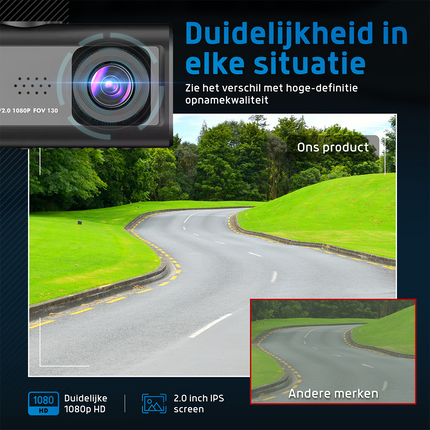 Dashcam Voor Auto 3 in 1