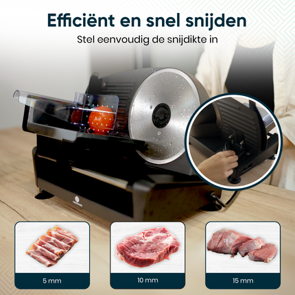 Fleau Kitchen Professional Meat Slicer - Includes 2x Stainless Steel Cutting Blades