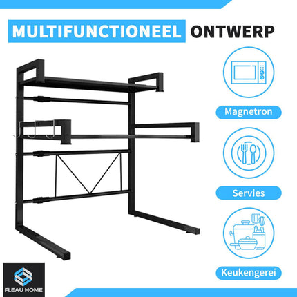 Uitschuifbaar Magnetronrek L - Fleau Goods