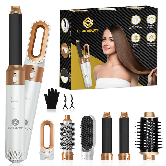 Fleau Beauty Haartrocknerbürste Multistyler – PRO Edition – Weiß