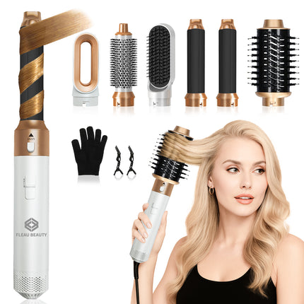 Fleau Beauty Haartrocknerbürste Multistyler – PRO Edition – Weiß