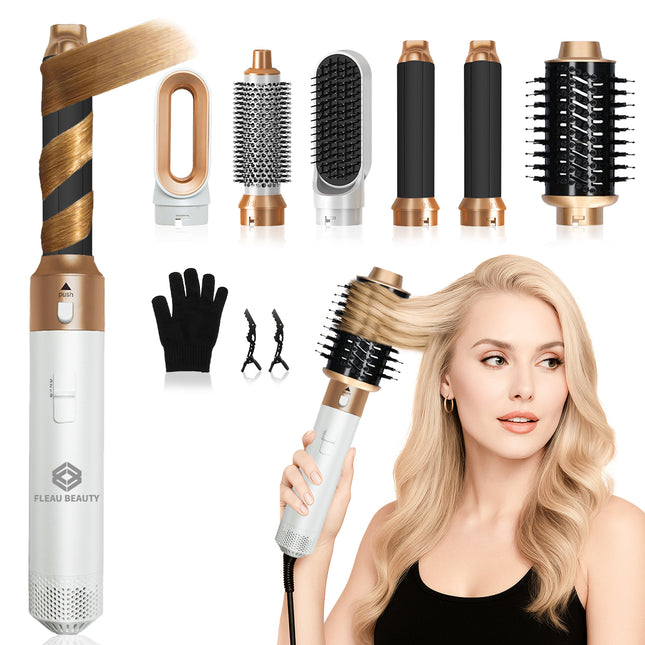 Fleau Beauty Haartrocknerbürste Multistyler – PRO Edition – Weiß
