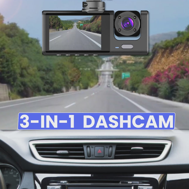 Fleau Tech Dashcam For Car 3 in 1